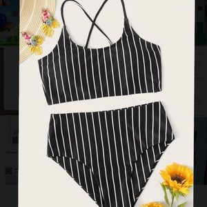(NEW) Striped Swim Suit/ Bathing Suit/ Bikini